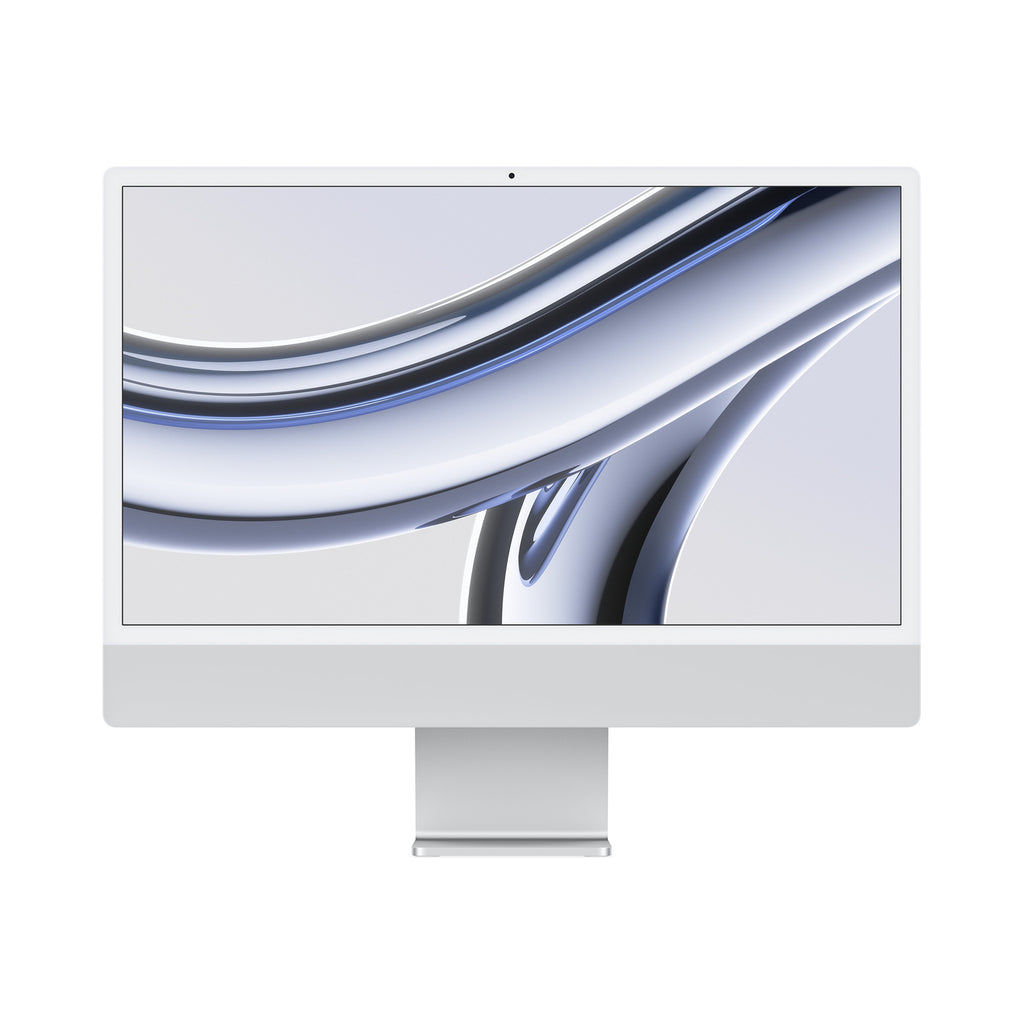 iMac M3 24 pouces Argent – vue de face