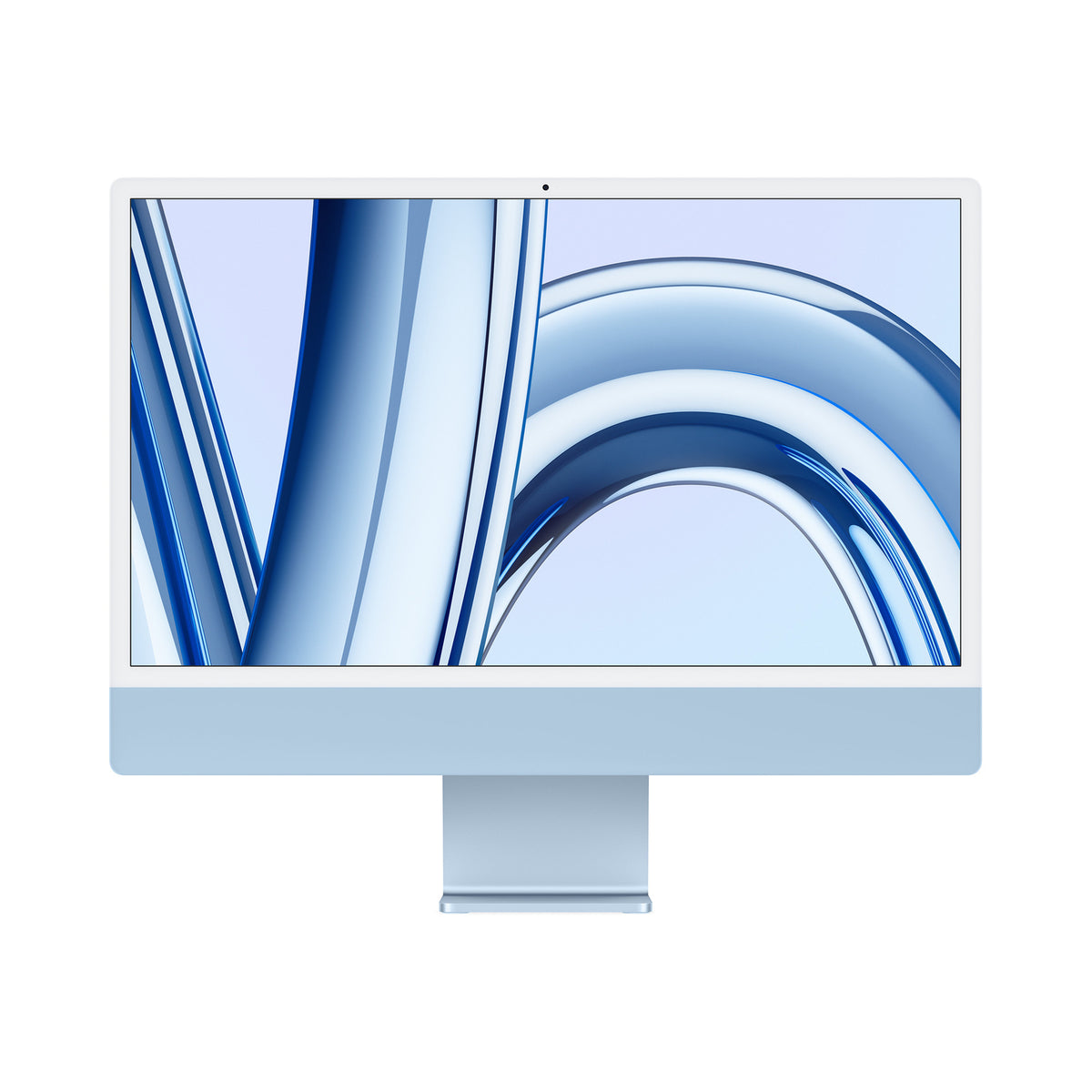 iMac M3 24 pouces Bleu – vue de face