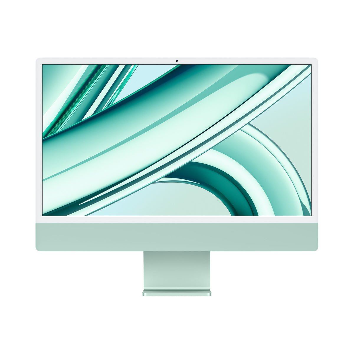 iMac M3 24 pouces Vert – vue de face