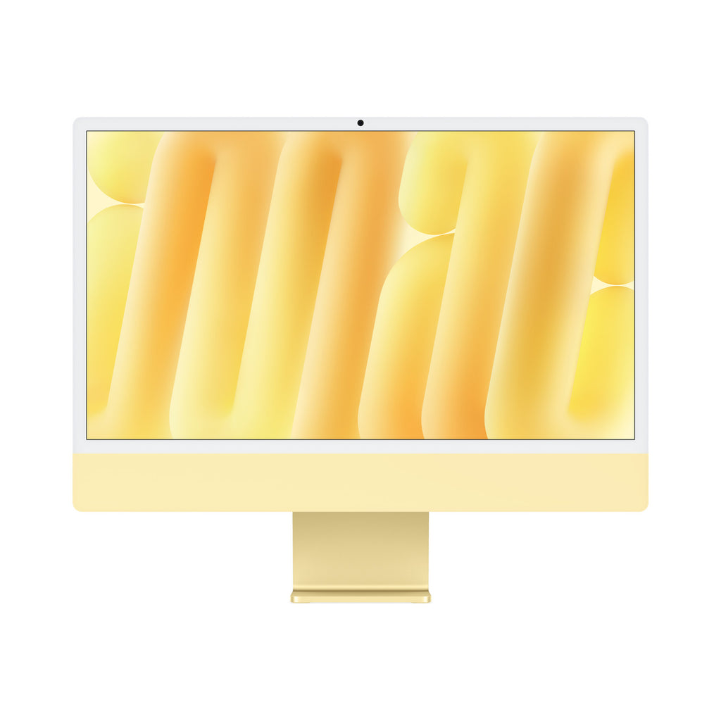 iMac M4 24 pouces Jaune – vue de face