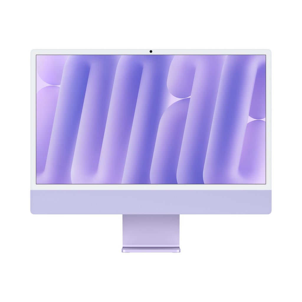 iMac M4 24 pouces Mauve – vue de face