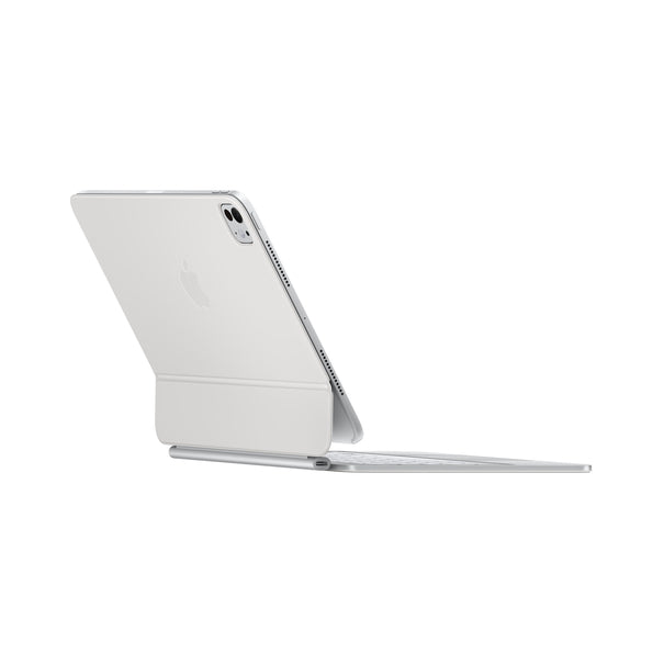 Apple Magic Keyboard pour iPad Pro (M5) 11 pouces Blanc – dos, trois-quarts