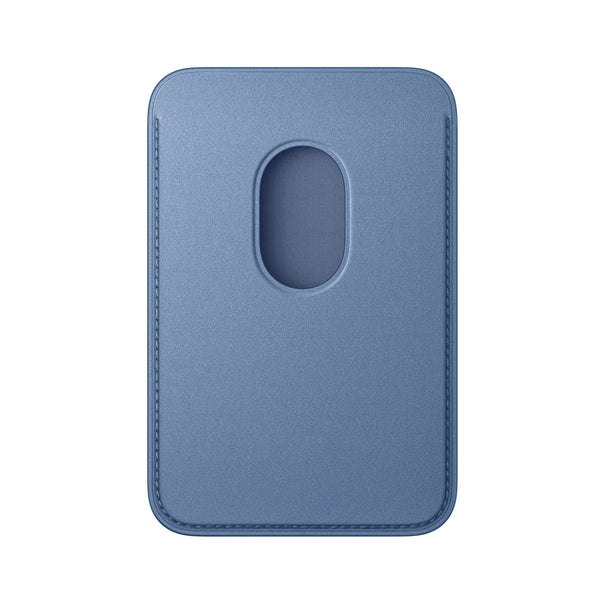 Apple Porte-cartes en tissage fin avec MagSafe Bleuet – vue de face