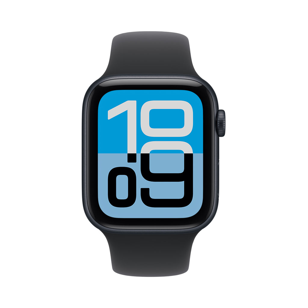 Apple Watch SE 3 44 mm Aluminium Minuit – vue de face