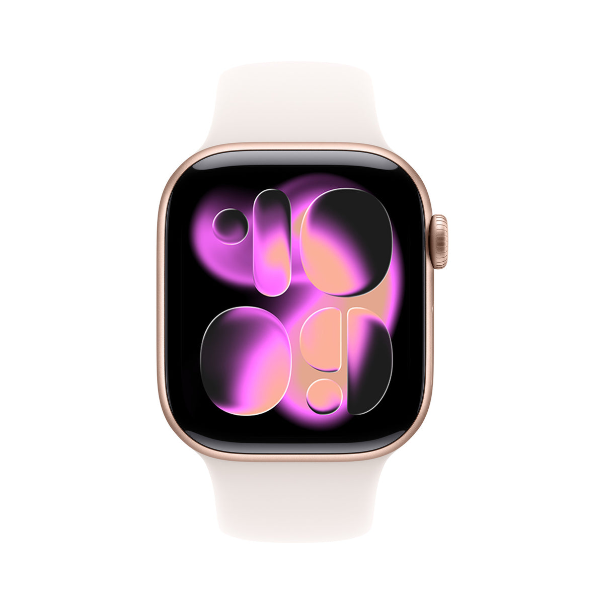 Apple Watch Series 11 42 mm Aluminium Or rose – vue de face