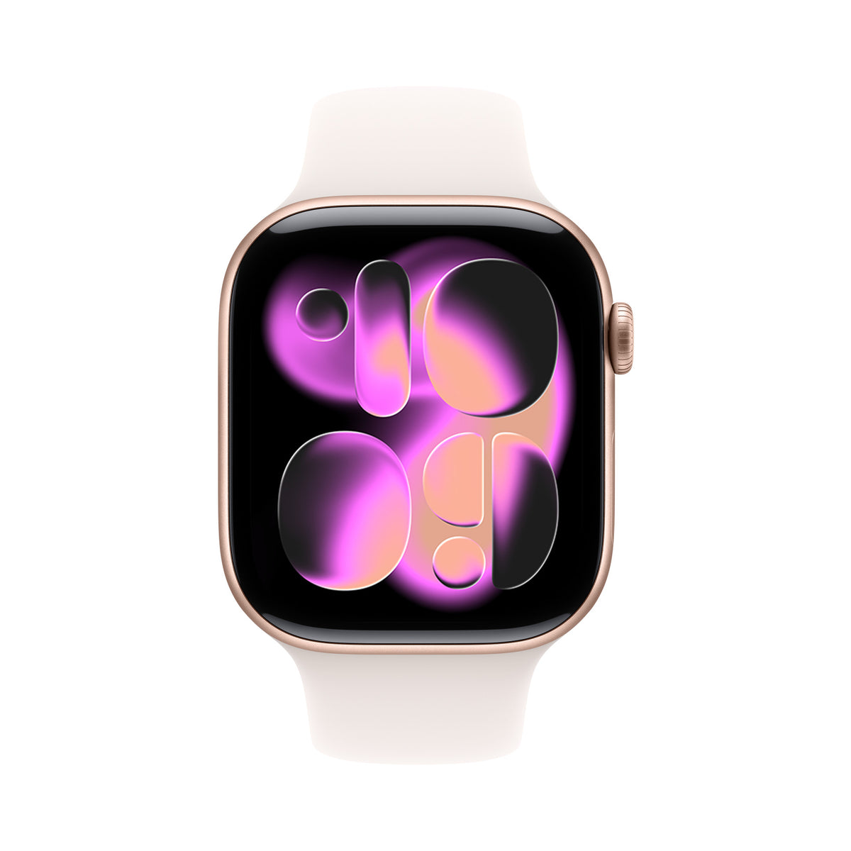 Apple Watch Series 11 46 mm Aluminium Or rose – vue de face