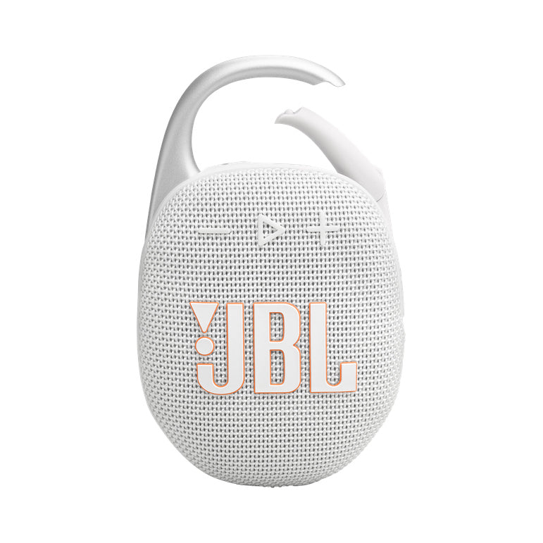 JBL Clip 5 White – vue de face
