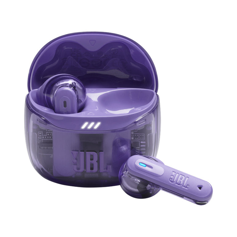 JBL Tune Flex 2 Ghost Mauve – vue trois-quarts