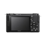 Sony ZV-E10 avec objectif Black – vue de dos