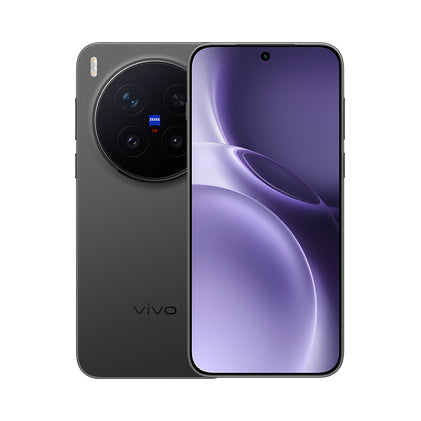 Vivo X300 Pro Phantom Black – face et dos, vue combinée officielle